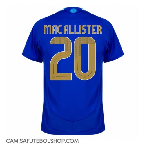 Camisa de time de futebol Argentina Alexis Mac Allister #20 Replicas 2º Equipamento Copa America 2024 Manga Curta